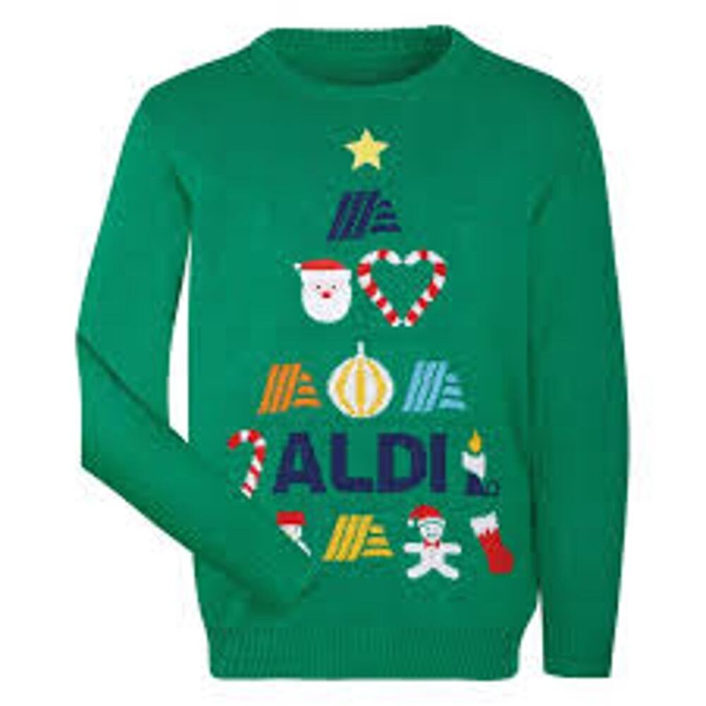 ALDI GEAR 2024 Christmas Sweater Unisex Size XL Cozy Holiday Ugly Ltd Ed A21